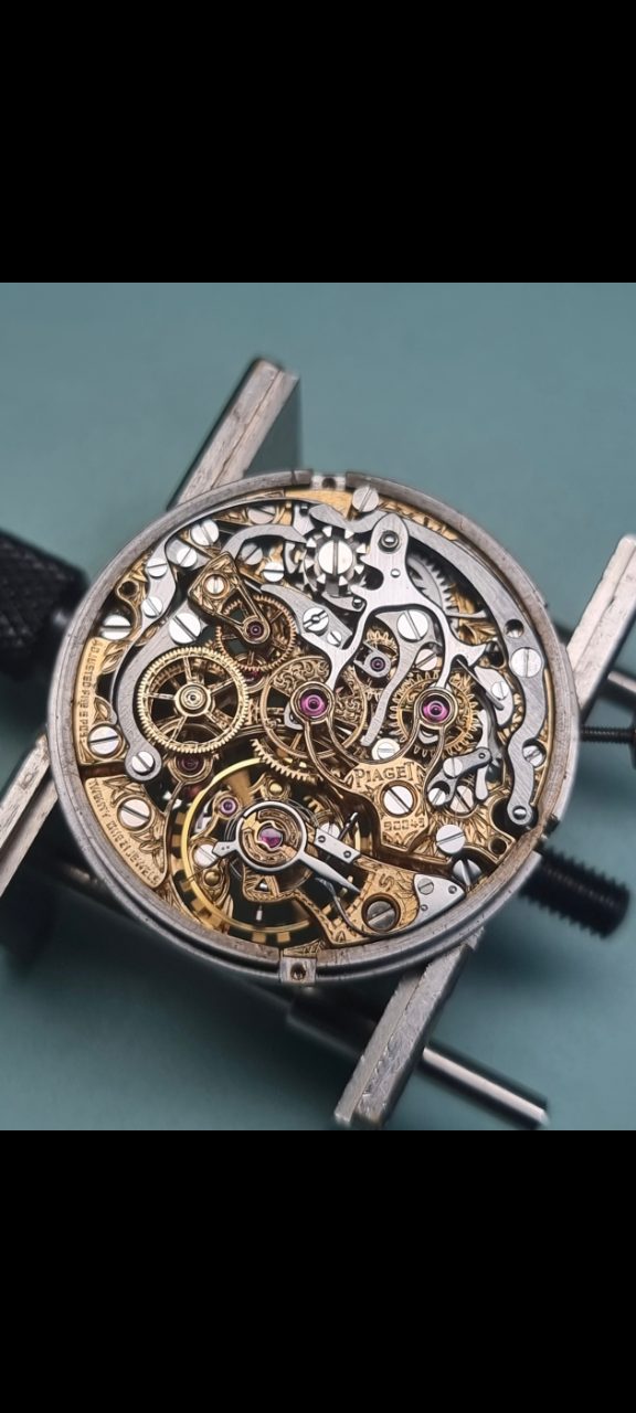 Piaget Valjoux 72 Skeleton Chronograph servicing, 1 of 2